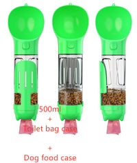 Pet Water Bottle Feeder Bowl Garbage Bag Storage Portable Pet Outdoor Travel 3 In 1 Dog Water Bottle — foto 7
